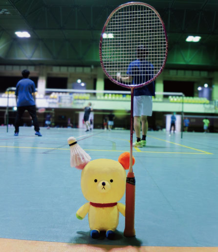 バドミントンの様子